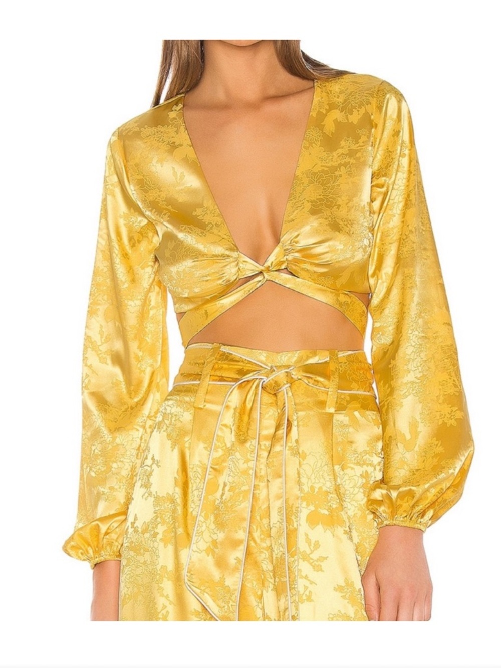 Camila Coelho Sonia Top Golden Yellow XS NWOT